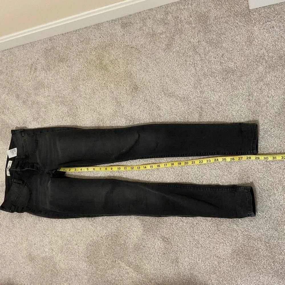 Hollister black super skinny jeans, low rise three button size 1/w 25 - Picture 2 of 8